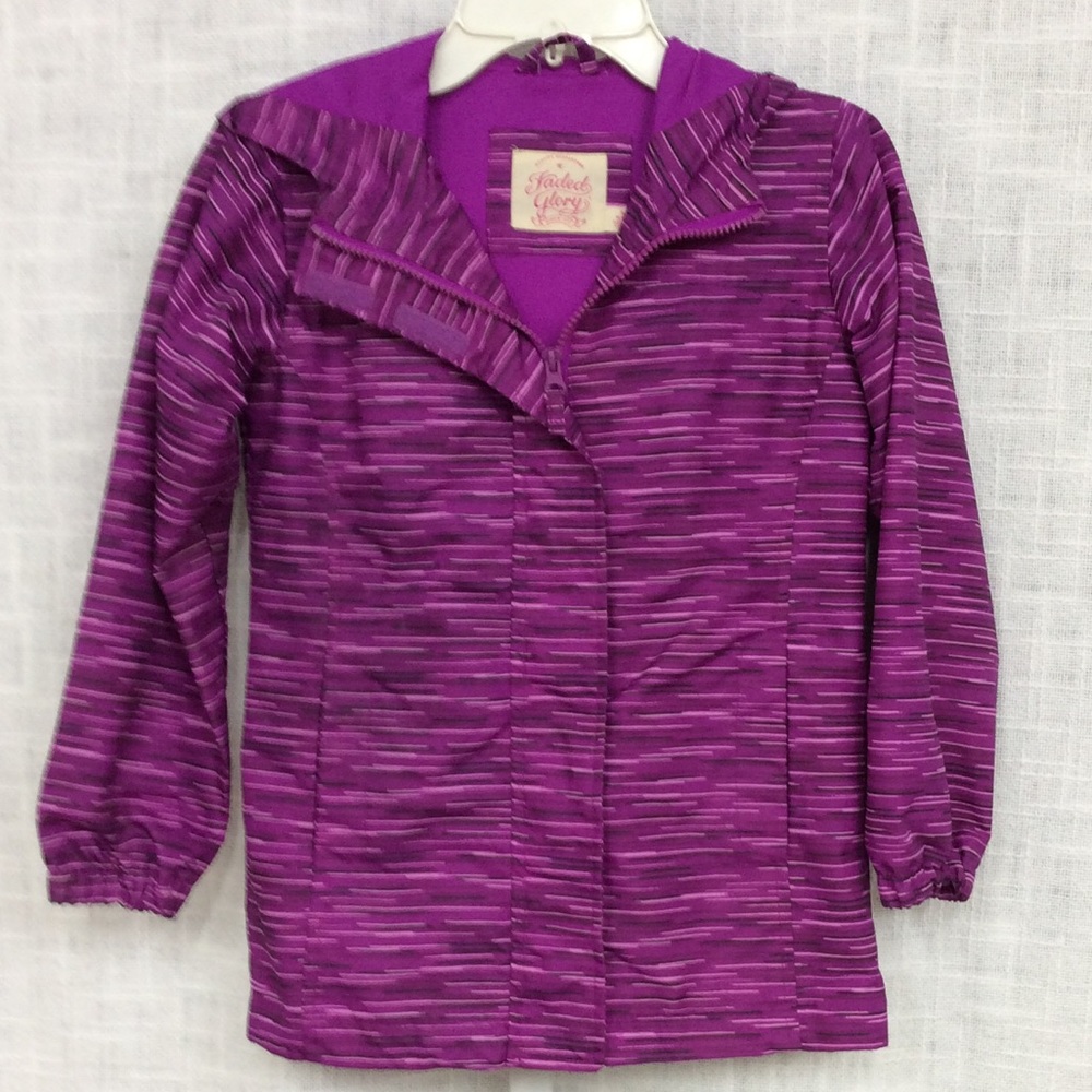 Girls Faded Glory Small 6-6X Purple Rain Jacket